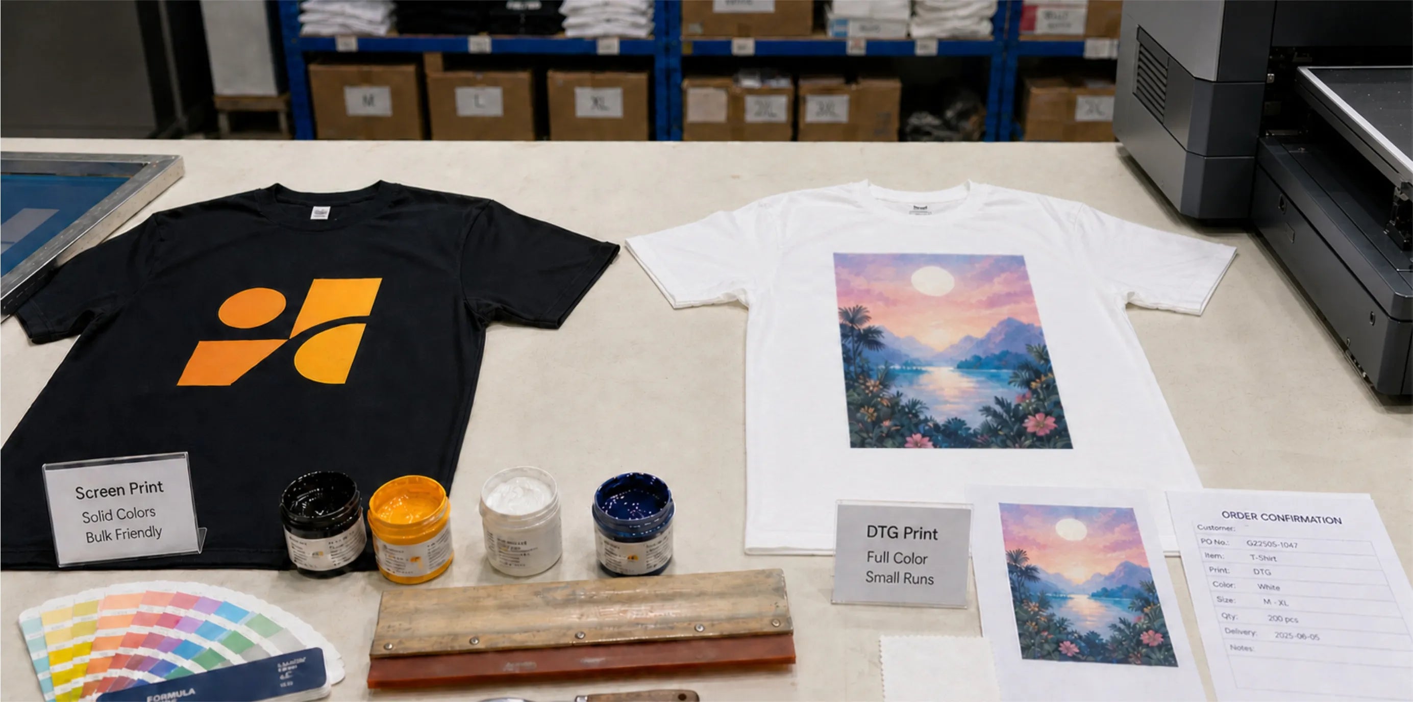 Screen Printing vs DTG: Which Printing Method Fits Your Custom Apparel Orders?