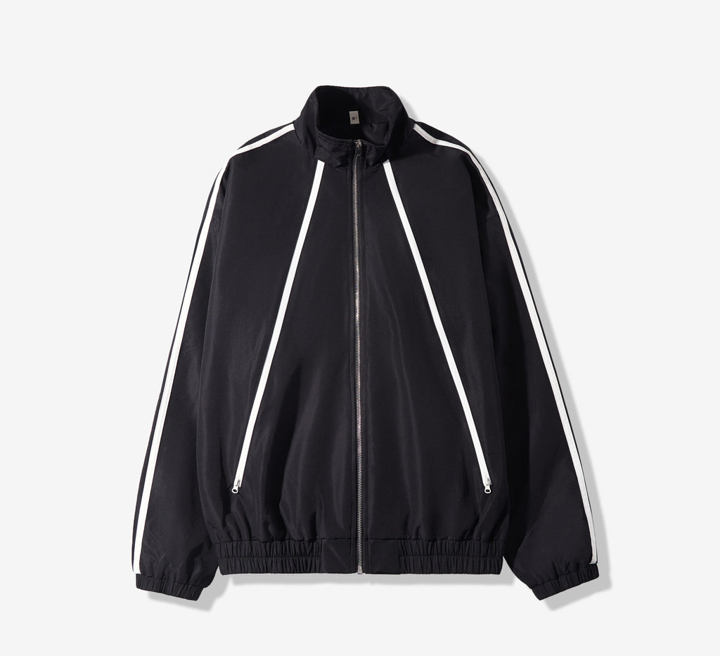 Wholesale Track Jacket | 100% Polyester | Retro Sportswear | Full-Zip Windbreaker