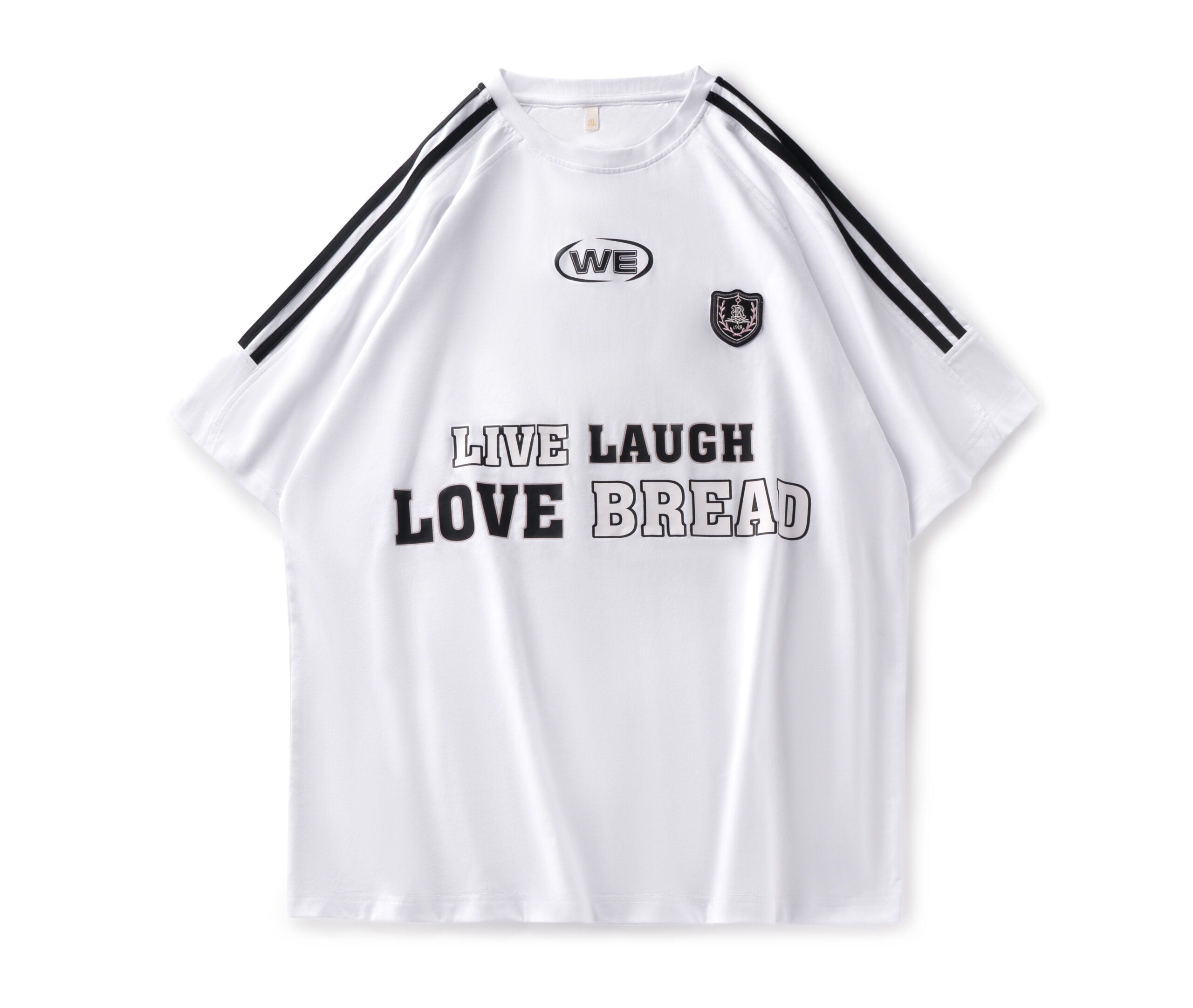 100% Cotton Crop T-Shirt | Heat Transfer Print | Sporty Striped Short Sleeve | Trendy Casual Tee