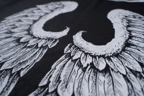 Angel Wings Graphic T-Shirt | 100% Cotton | Heat Transfer Print | Oversized Streetwear Tee