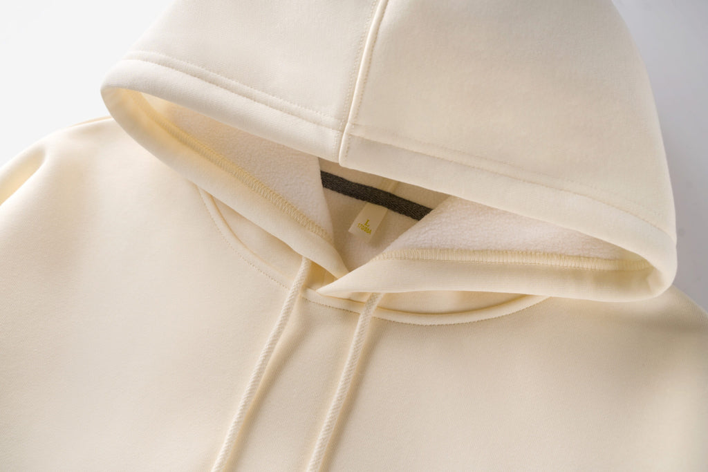 Casual Hoodie with Bold Sleeve Stripes | 65% Cotton 35% Polyester | Comfortable Sportswear Pullover