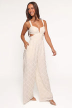 Sexy backless suspender fashion jumpsuit