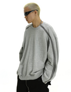 Juese Oversized Zip-Detail Sweatshirt | Streetwear Style | Casual Grey Pullover