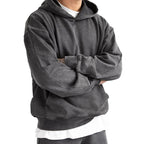 Juese Dark Grey Hoodie | 100% Cotton | Casual and Classic Pullover Sweatshirt