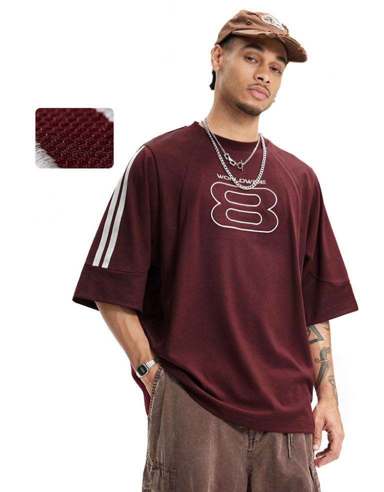 Oversized Graphic T-Shirt | Contrast Raglan Sleeves | Modern Streetwear Style