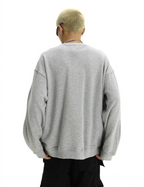 Juese Oversized Zip-Detail Sweatshirt | Streetwear Style | Casual Grey Pullover