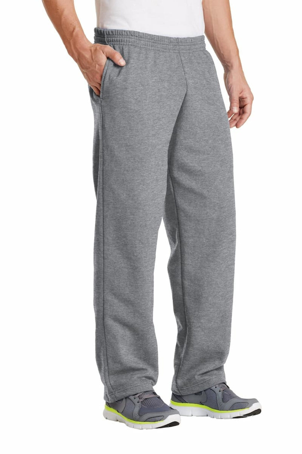 Juese Fleece Sweatpants _ Cotton Blend _ Elastic Waist _ Side Pockets
