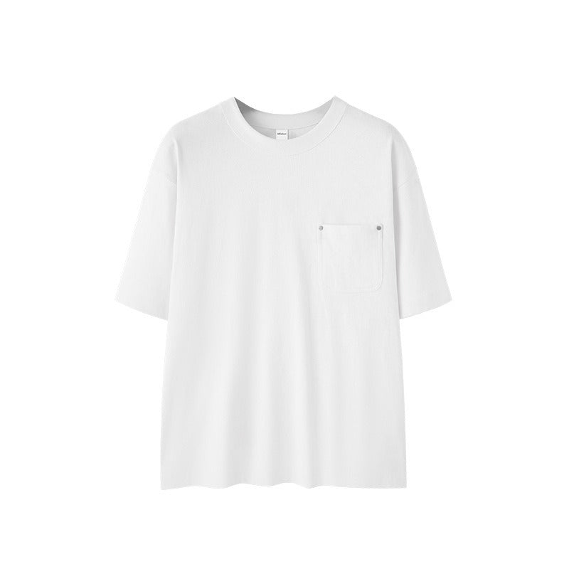 Pocket Detail 100% Cotton T-Shirt | Casual Relaxed Fit | Streetwear Essential