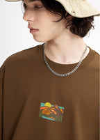 Sunshine Mountain Graphic T-Shirt | 100% Cotton | Casual Streetwear Short Sleeve Tee