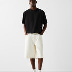 2025 OversizedT-Shirt | 100% Cotton | Crew Neck | Solid Color | Boxy Fit | Streetwear Basic Tee | Minimalist Short Sleeve Top