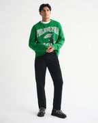 Loose Crew Neck Philadelphia Eagles Themed Trendy Sweater