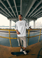 Oversized Graphic T-Shirt | Contrast Raglan Sleeves | Modern Streetwear Style