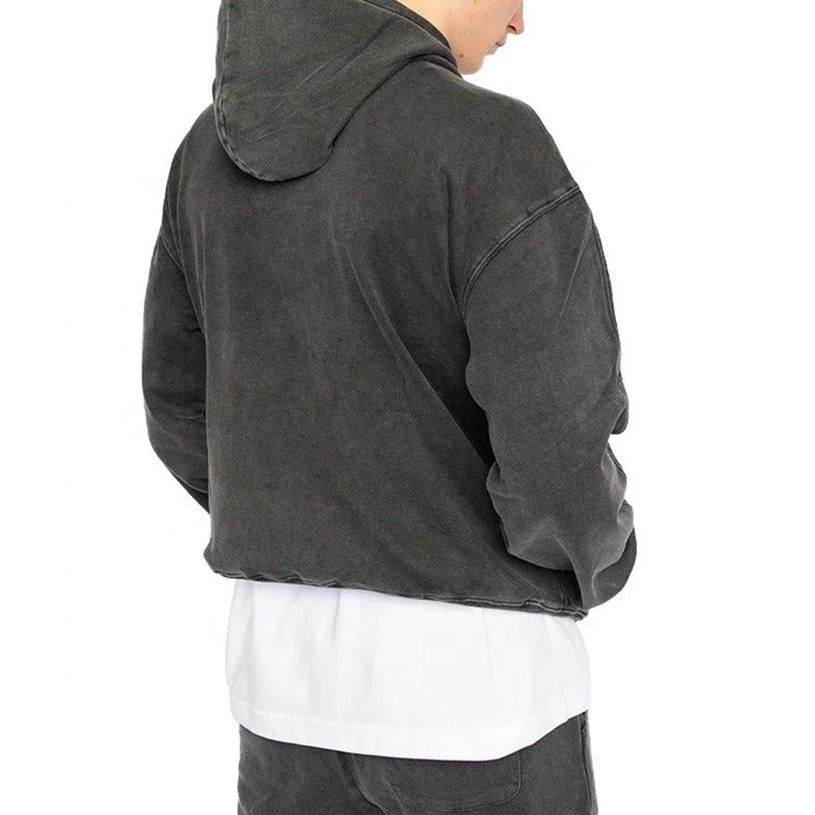 Juese Dark Grey Hoodie | 100% Cotton | Casual and Classic Pullover Sweatshirt