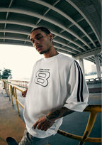 Oversized Graphic T-Shirt | Contrast Raglan Sleeves | Modern Streetwear Style