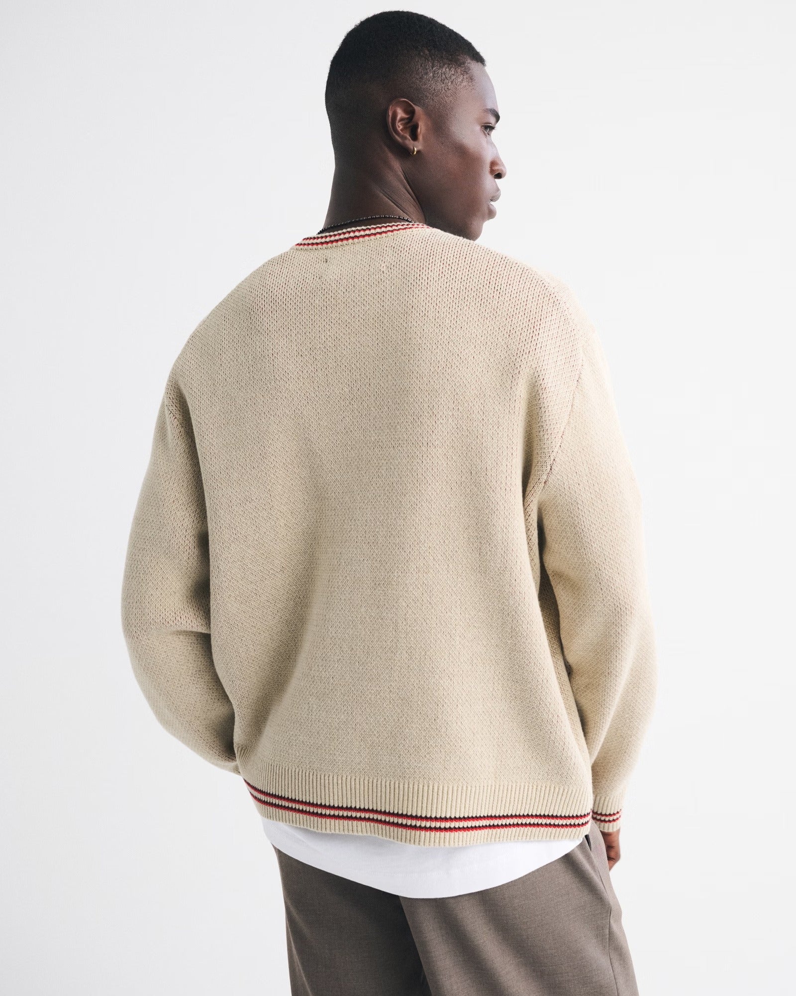 American Football Kansas City Chiefs Beige Knitted Sweater
