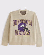 Trendy Minnesota Vikings Themed Knitted Top