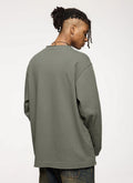 Cotton Blend Long Sleeve Sweatshirt | Relaxed Fit | Streetwear Essential | Soft & Comfortable