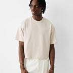 2025 OversizedT-Shirt | 100% Cotton | Crew Neck | Solid Color | Boxy Fit | Streetwear Basic Tee | Minimalist Short Sleeve Top