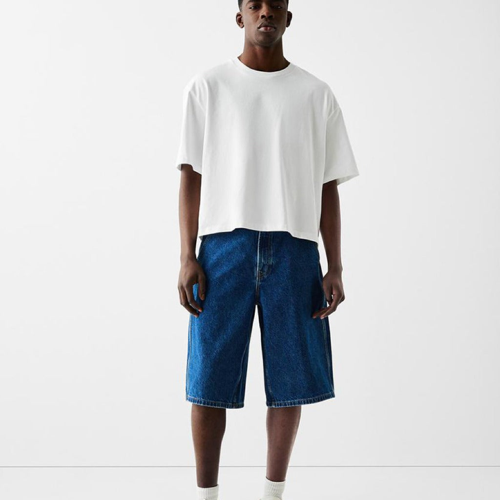 2025 OversizedT-Shirt | 100% Cotton | Crew Neck | Solid Color | Boxy Fit | Streetwear Basic Tee | Minimalist Short Sleeve Top