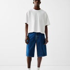 2025 OversizedT-Shirt | 100% Cotton | Crew Neck | Solid Color | Boxy Fit | Streetwear Basic Tee | Minimalist Short Sleeve Top