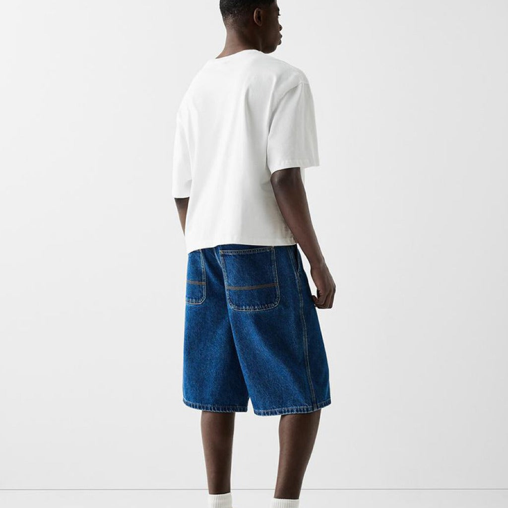 2025 OversizedT-Shirt | 100% Cotton | Crew Neck | Solid Color | Boxy Fit | Streetwear Basic Tee | Minimalist Short Sleeve Top