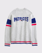 American Sports Style New England Patriots Light Gray Knitted Cardigan