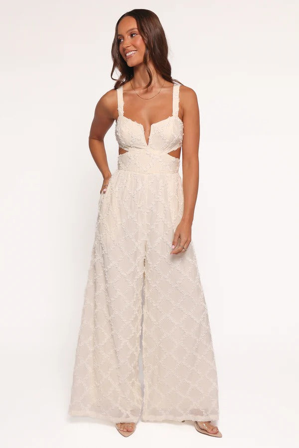 Sexy backless suspender fashion jumpsuit