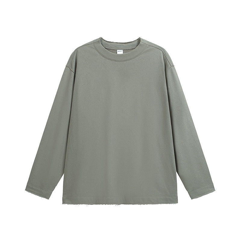 Cotton Blend Long Sleeve Sweatshirt | Relaxed Fit | Streetwear Essential | Soft & Comfortable