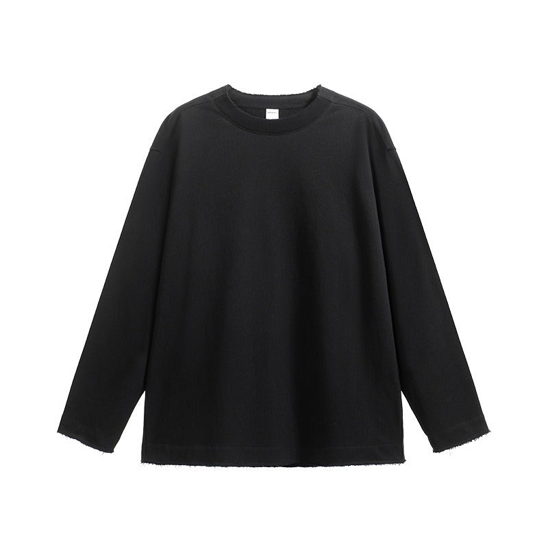Cotton Blend Long Sleeve Sweatshirt | Relaxed Fit | Streetwear Essential | Soft & Comfortable